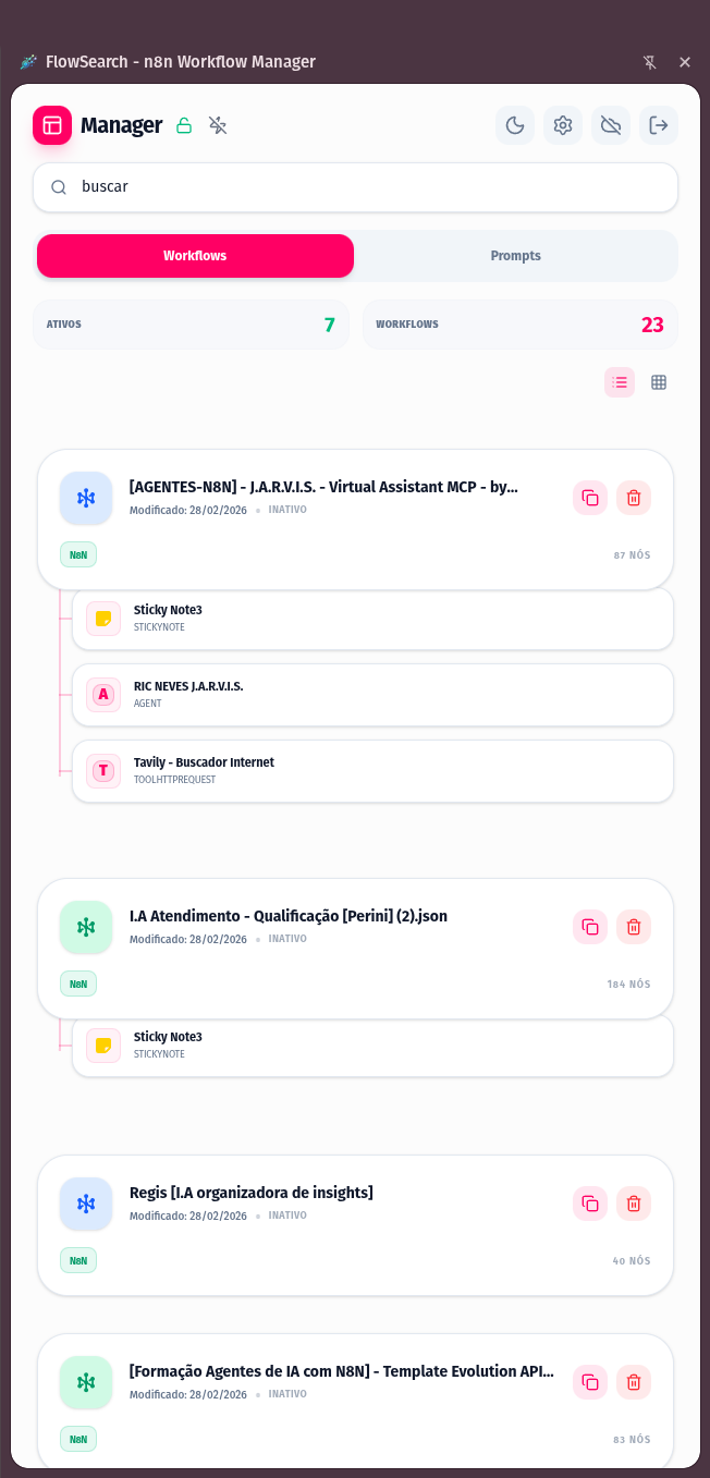 FlowSearch em ação